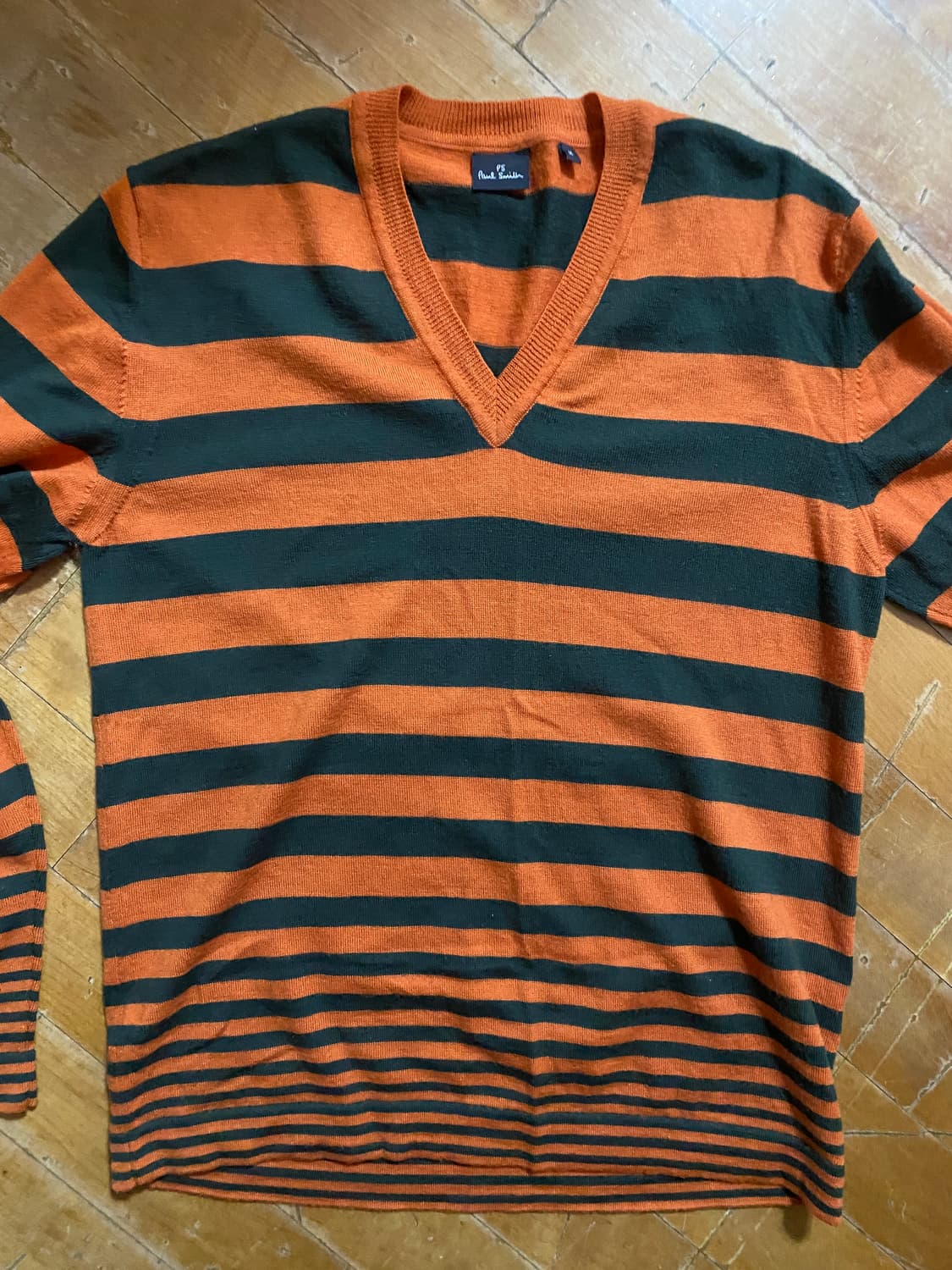 폴스미스 오렌지 스트라이프 메리노울 니트 M (100) 상품이미지1