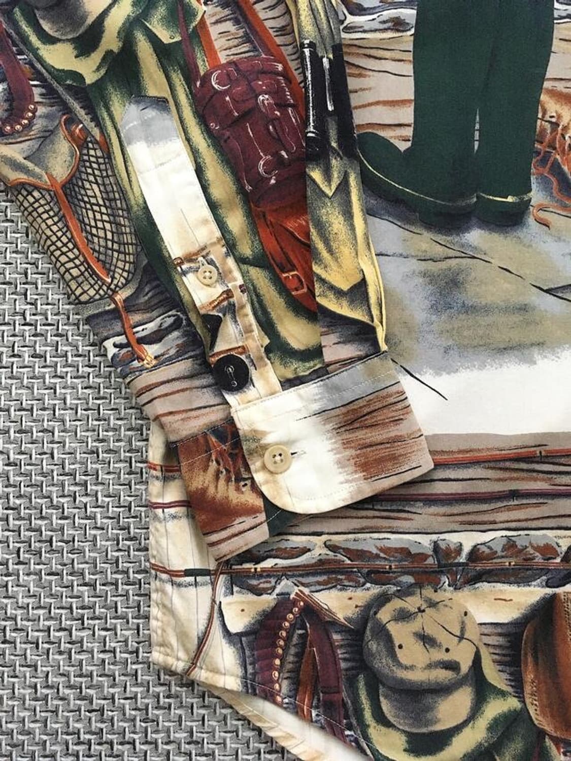 00s Old Nautica all-over printed shirts 상품이미지3