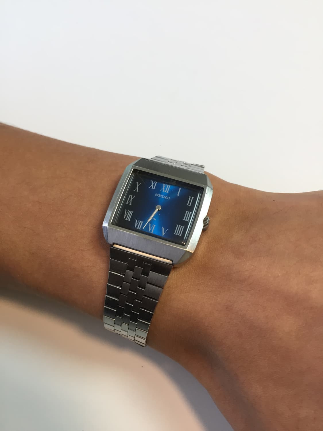 70s seiko chariot blue roman index 상품이미지5