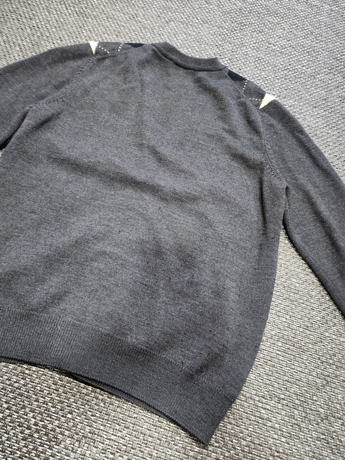 라코스테 아가일 패턴 가디건 상품이미지5