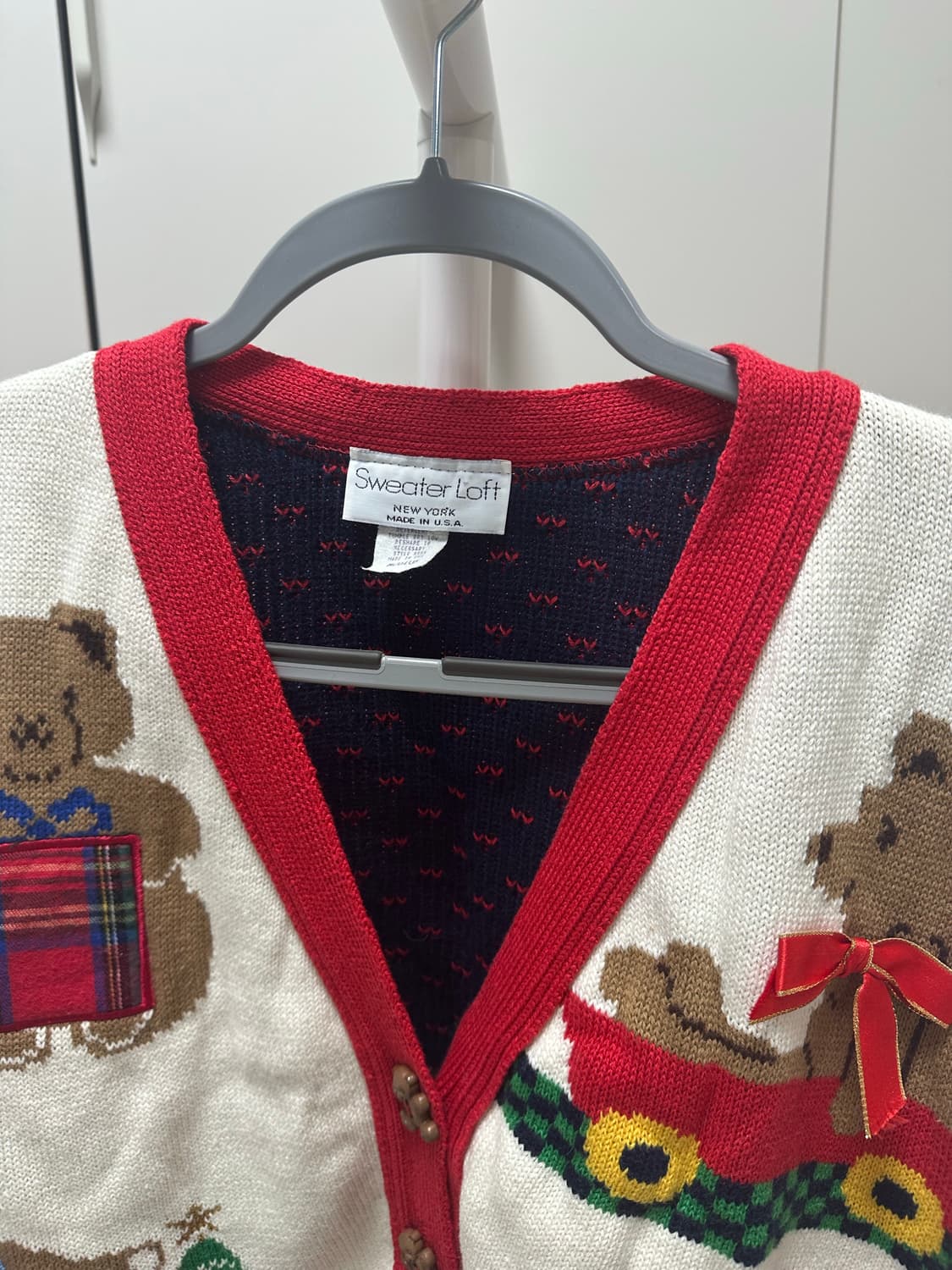 sweater loft 곰돌이 니트 가디건 상품이미지6