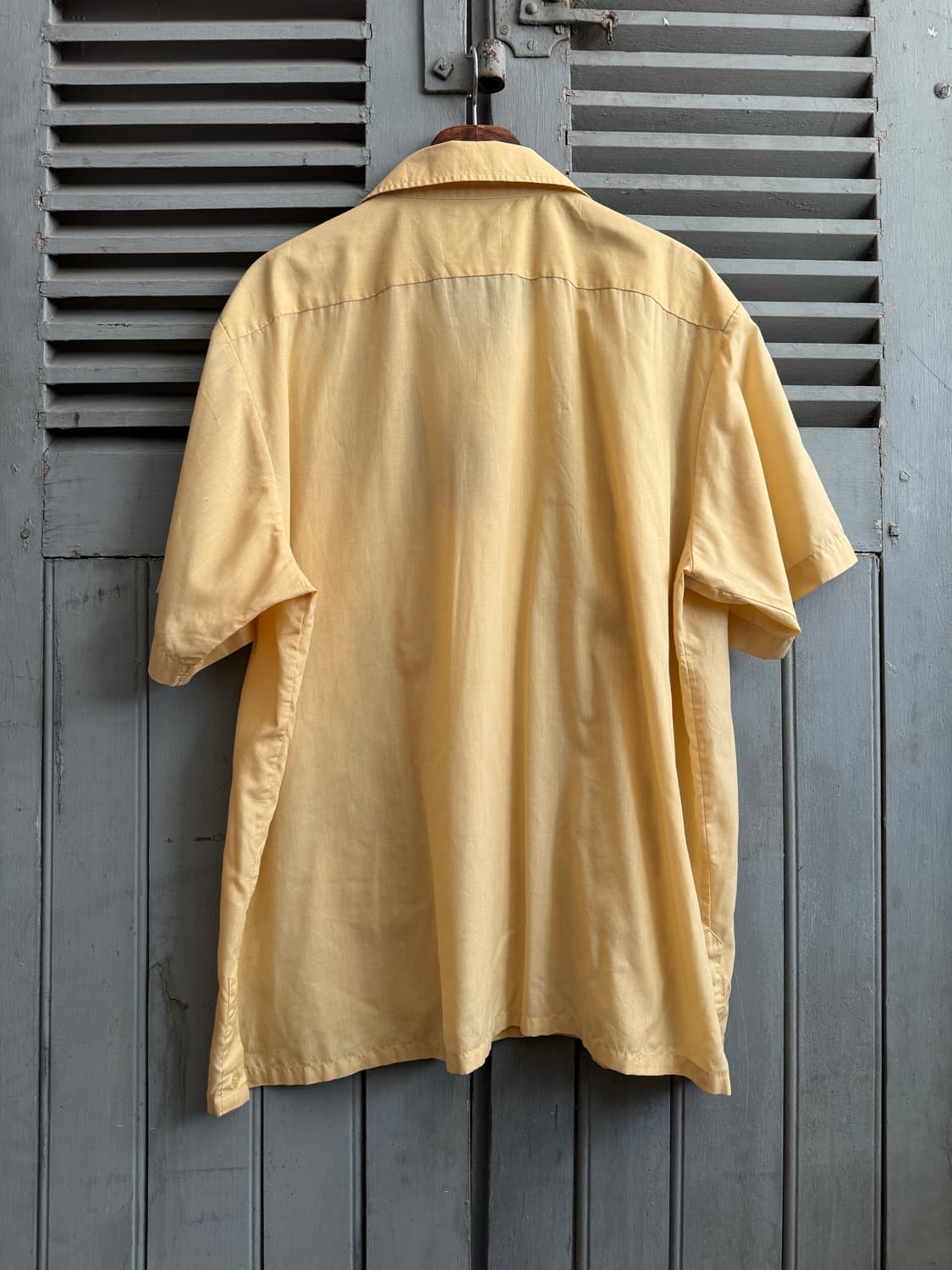 [2XL]90's GUAYABERA 파스텔옐로우 구아야베라 셔츠 상품이미지6