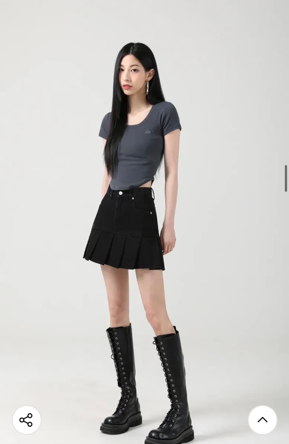 어반드레스 캔디티셔츠 반팔 챠콜 상품이미지1