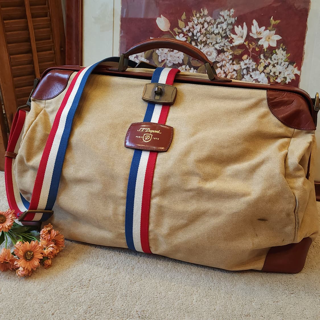 듀퐁 더플백 캔버스 레더 닥터백 아이코닉 코지백 보스턴백 상품이미지1