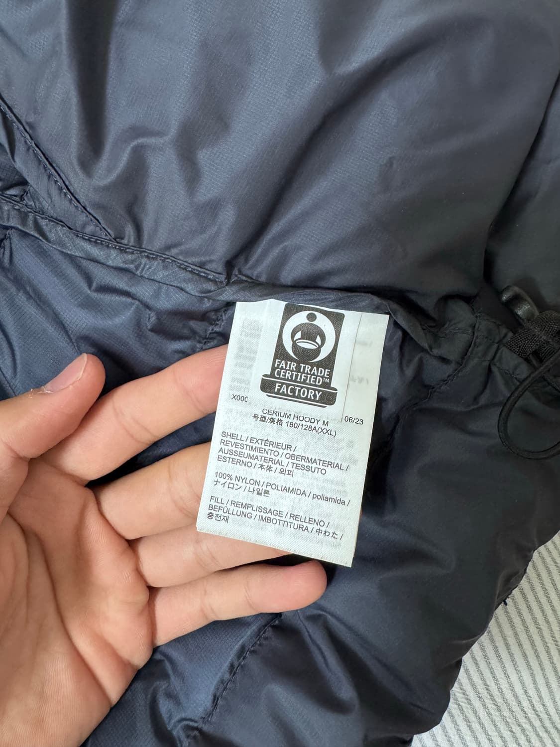 아크테릭스 세륨 후디 블랙 사파이어 상품이미지10