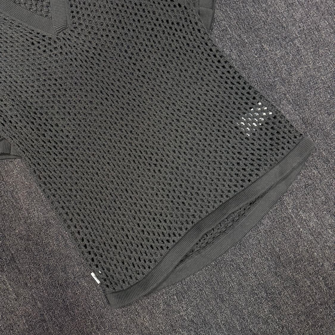 아디다스 x 클랏 크로셰 폴로 카본 니트 탑 상품이미지3