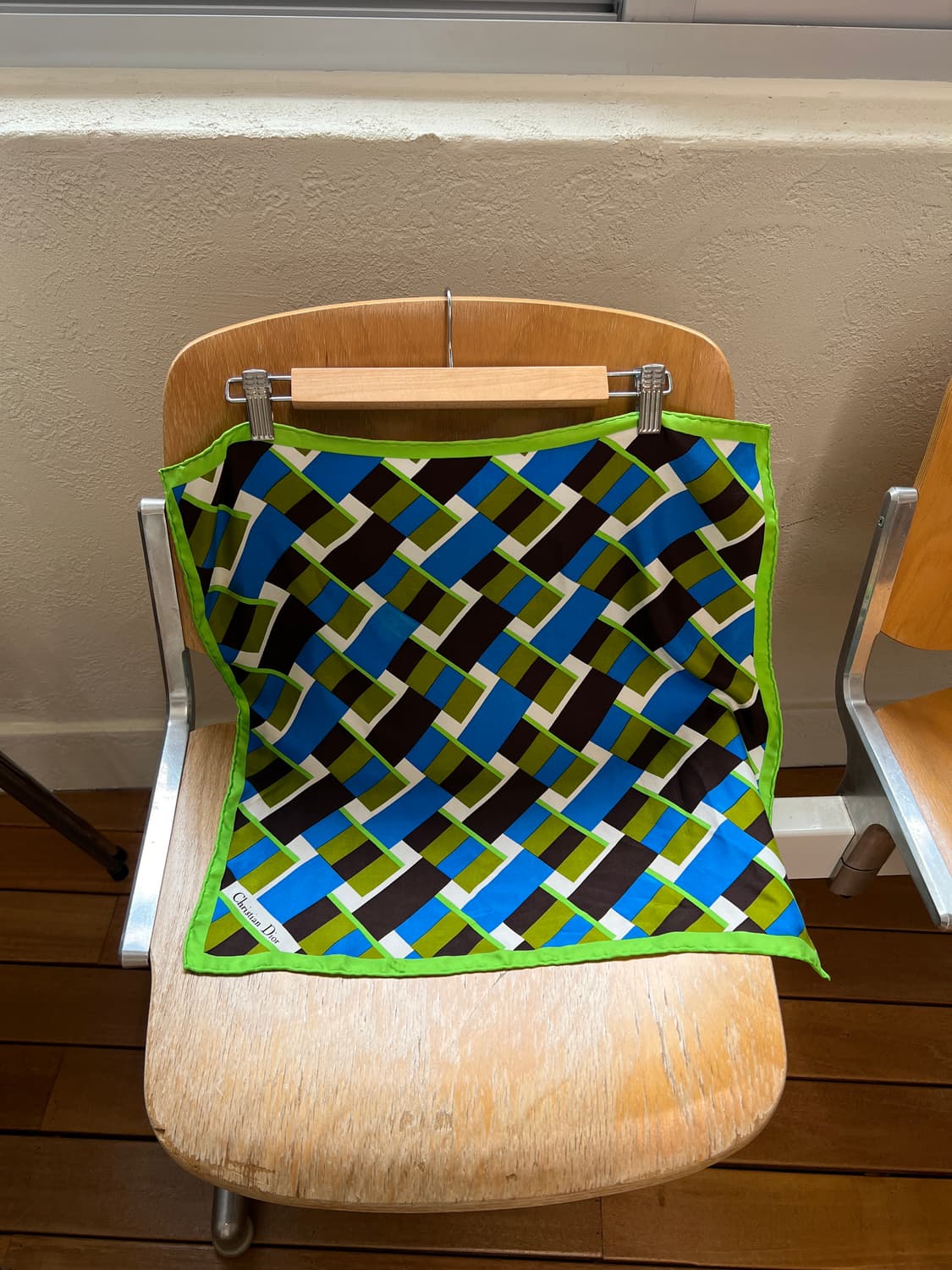 빈티지 디올 지오메트릭 실크 스카프 상품이미지2