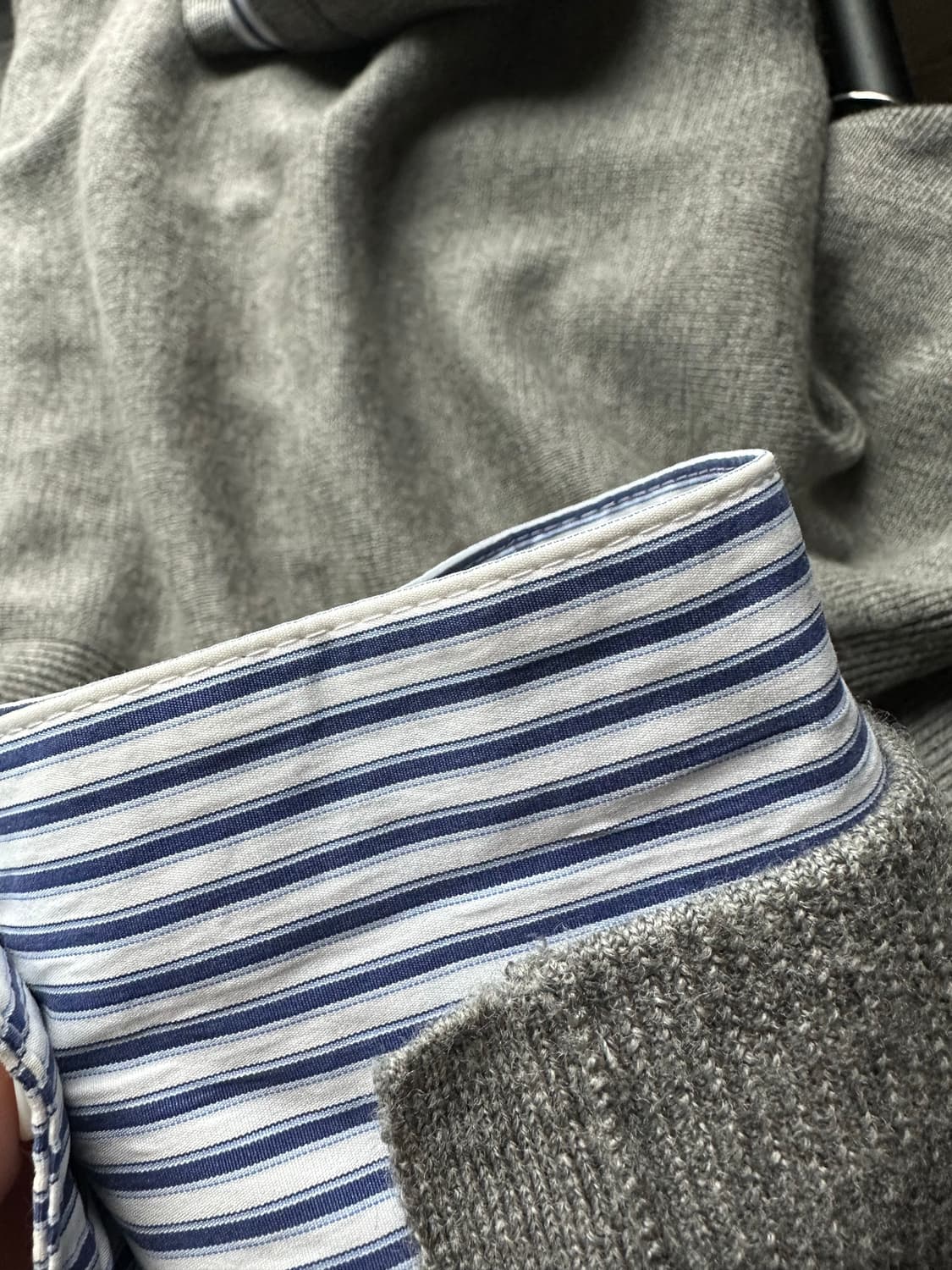 준지 셔츠 레이어드 니트 L사이즈 상품이미지6