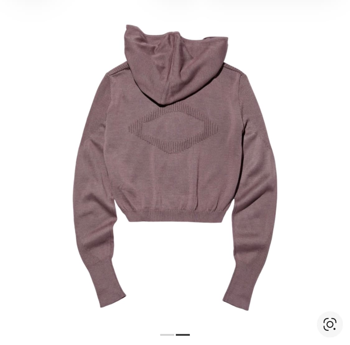 미스치프 롬버스 니티드 후드 로즈 브라운 L 상품이미지2