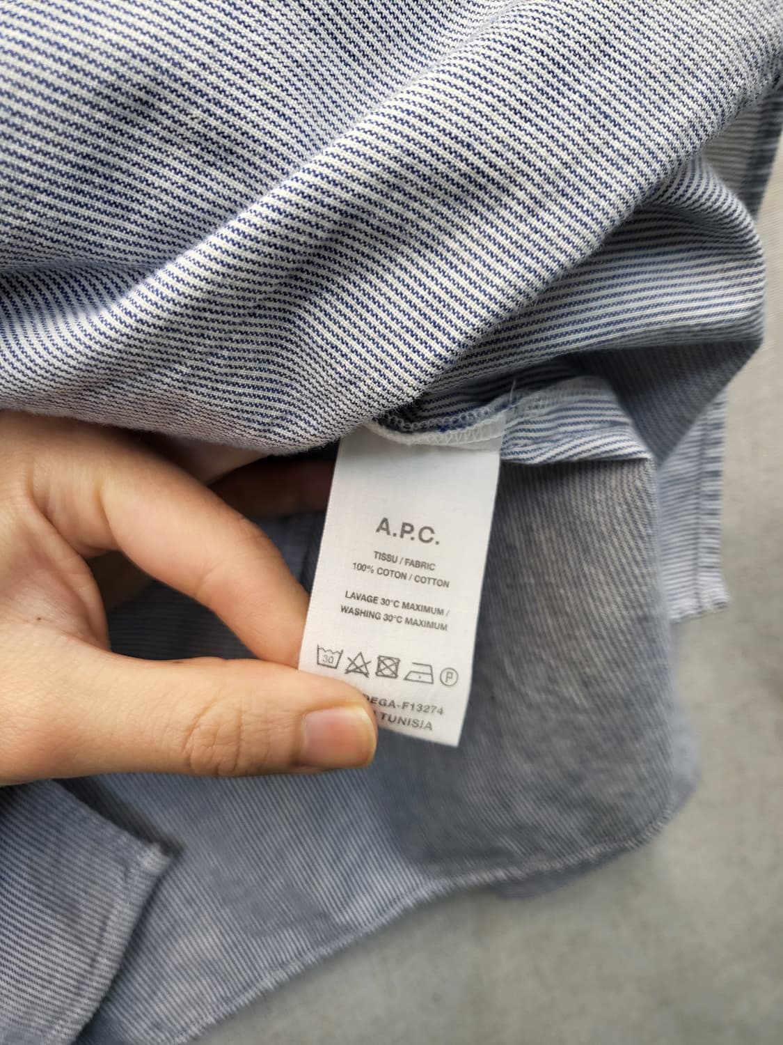 A.P.C. 스트라이프 긴팔 셔츠 상품이미지4