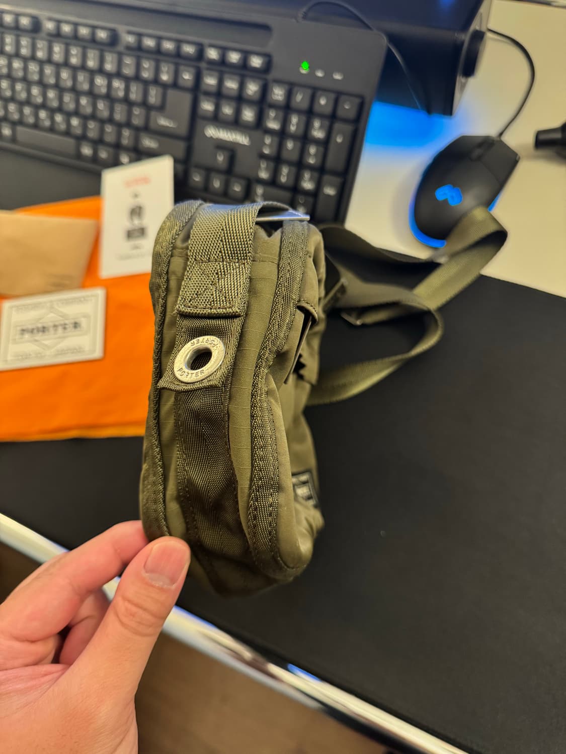 [OS]포터 프레임 숄더백 카키 상품이미지4