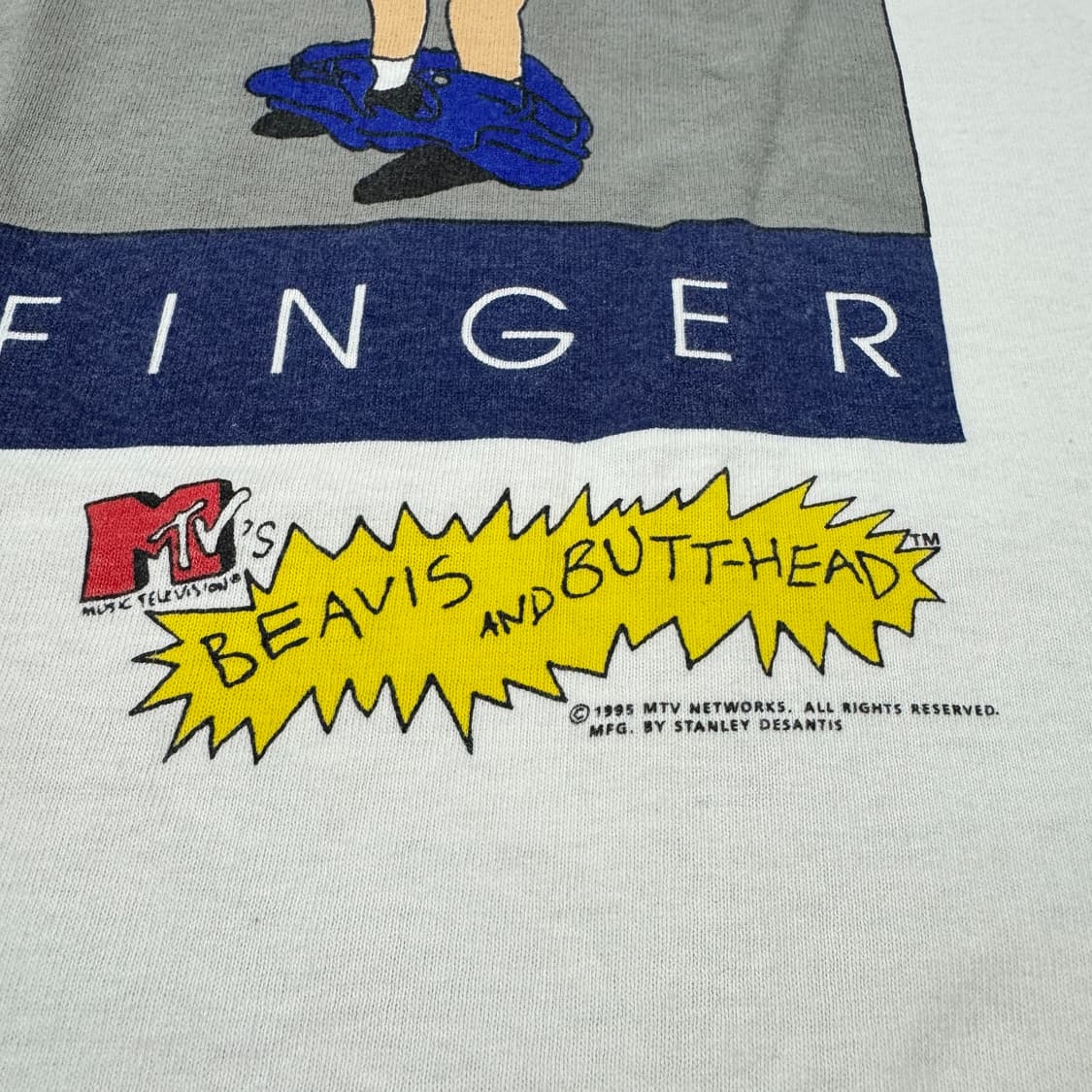 빈티지 90s 비비스 앤 버트헤드 타미힐피거 패러디 티셔츠 상품이미지7