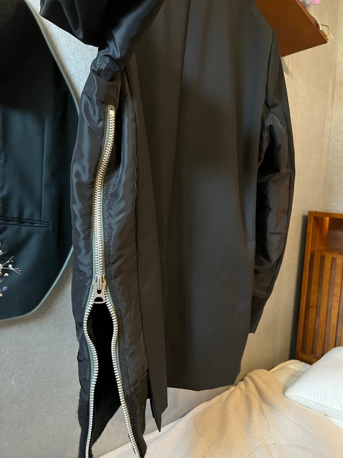 사카이 수트x나일론 트윌 자켓 ma-1 상품이미지4