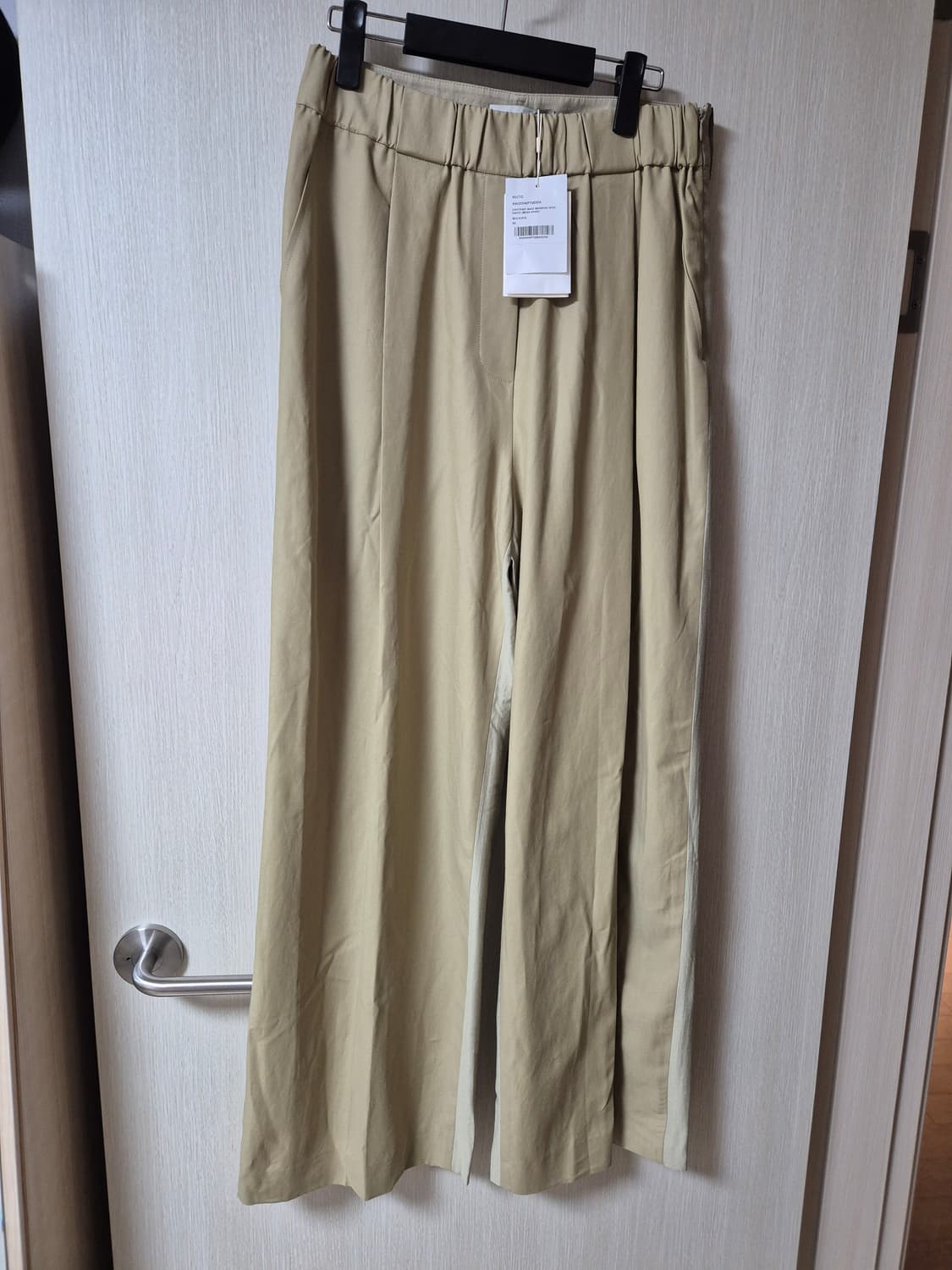 (새제품) 렉토 콘트라스트 밴딩 와이드팬츠 M (25년) 상품이미지4