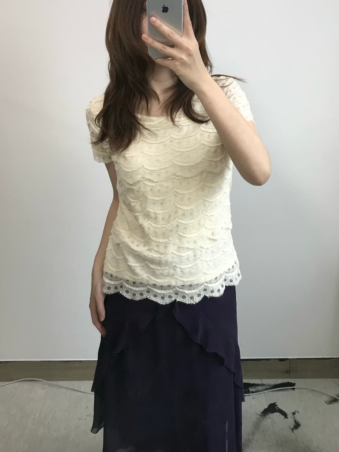 빈티지 레이스 탑 상품이미지1