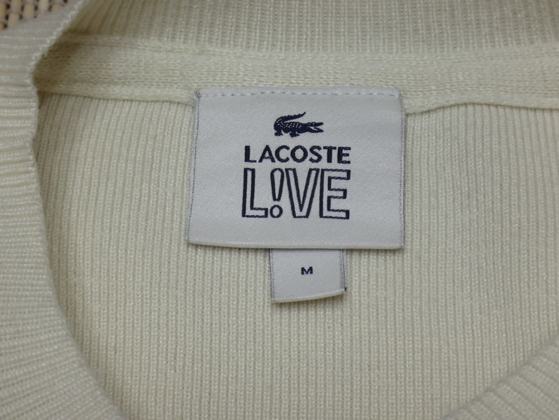 (M) 라코스테 LACOSTE 여성 가디건 아이보리 상품이미지7