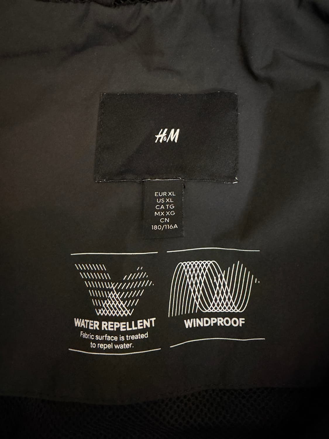 H&M m51 숏파카 윈드브레이커 자켓 xl 상품이미지4