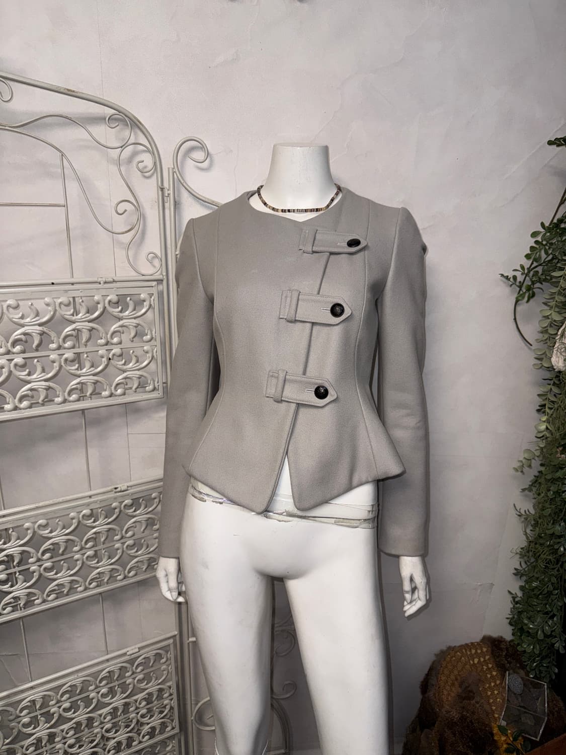 Emporio Armani gray virgin wool crop jk 상품이미지6