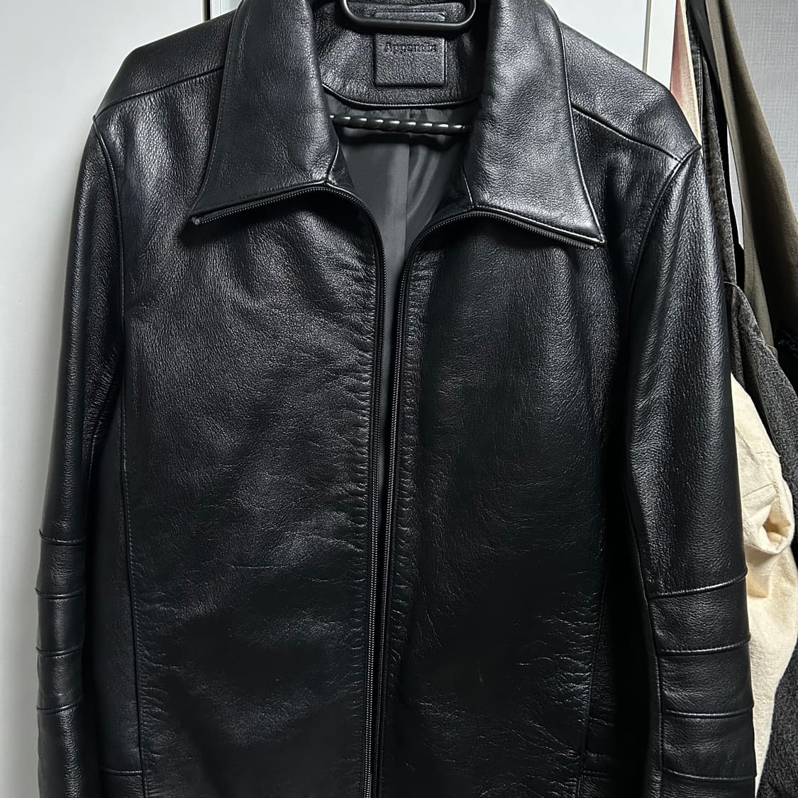 머듈mudule 레더자켓 블랙 1사이즈 상품이미지2