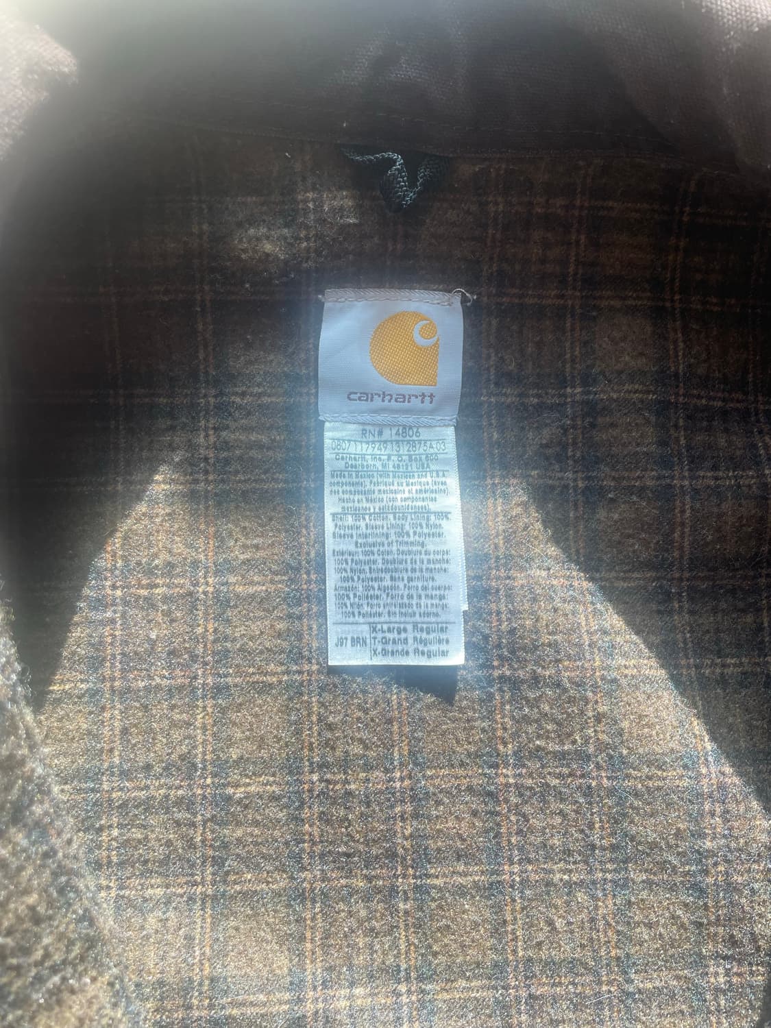 칼하트 carhartt brn j97 XL  상품이미지4