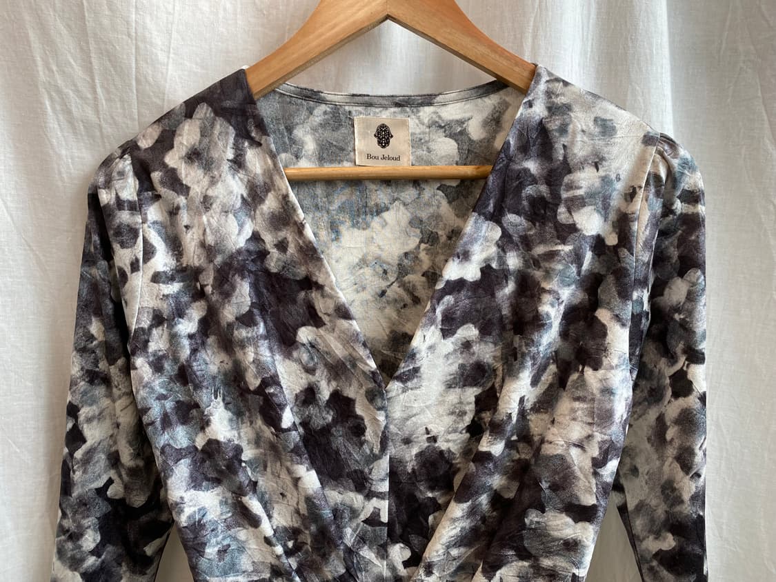 BOU JELOUD 퍼플패턴7부원피스(M) 상품이미지4