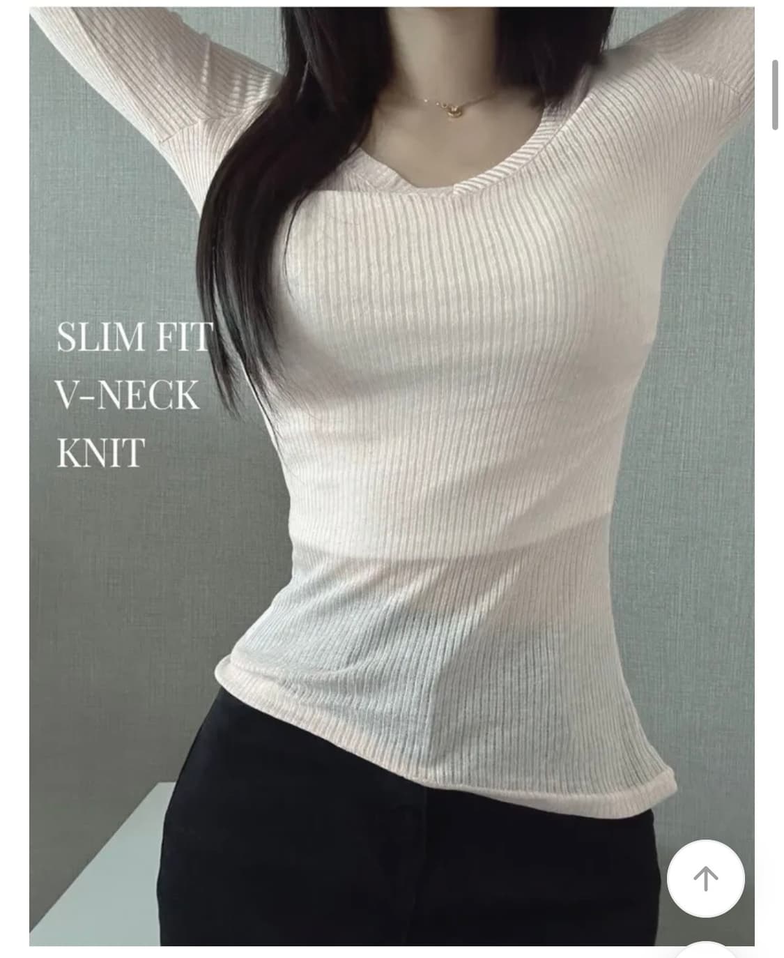 핑크 여름 브이넥 니트 상품이미지3