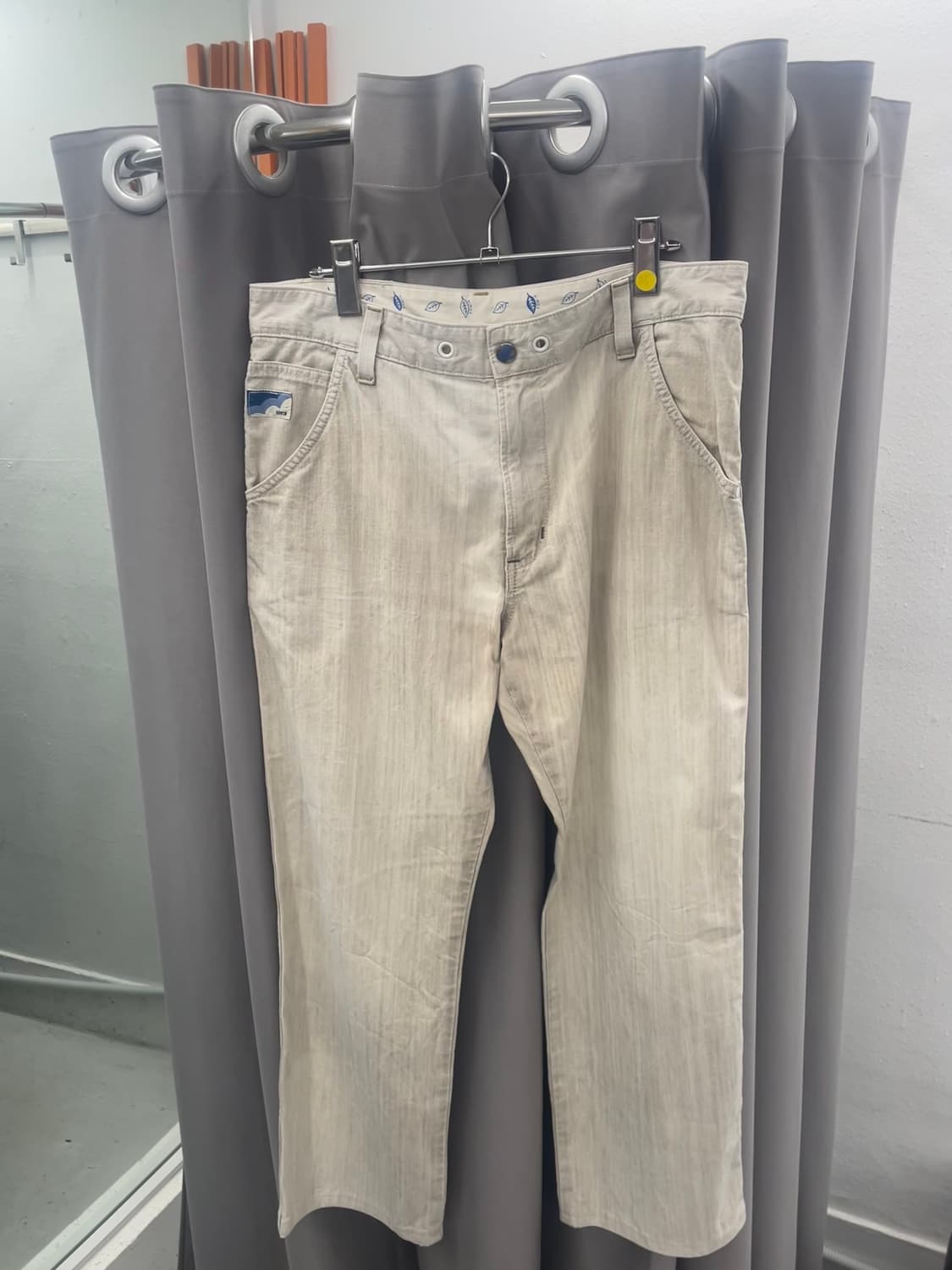 에드윈 블루백탭 베이지 코튼팬츠  상품이미지1