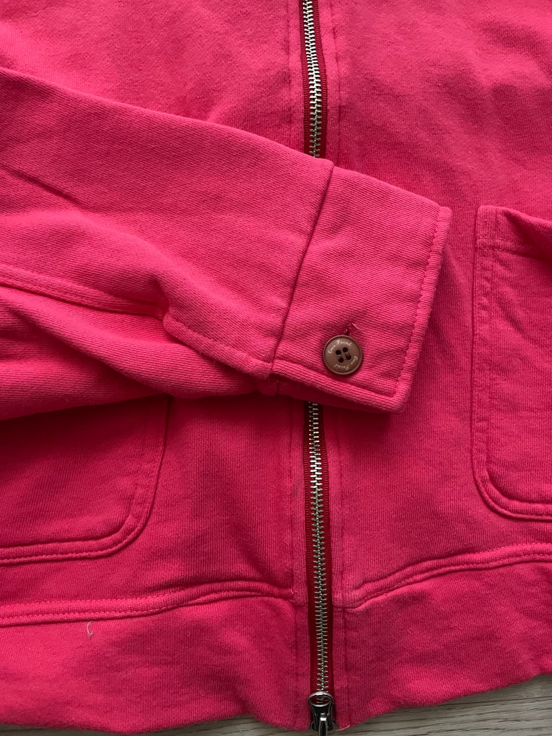 보세 핑크 삼단쭈리 크롭집업 스웨트 상품이미지8