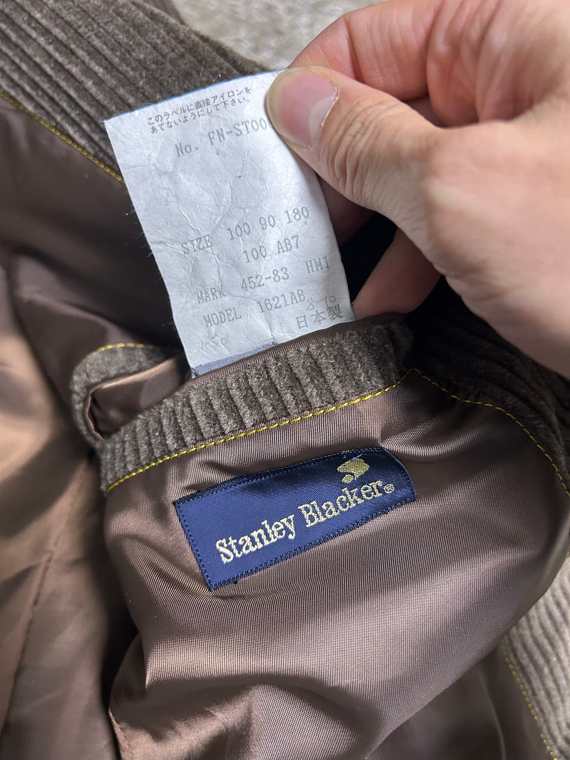 일제 스탠리블랭커 코듀로이 블레이저 105~110 상품이미지6