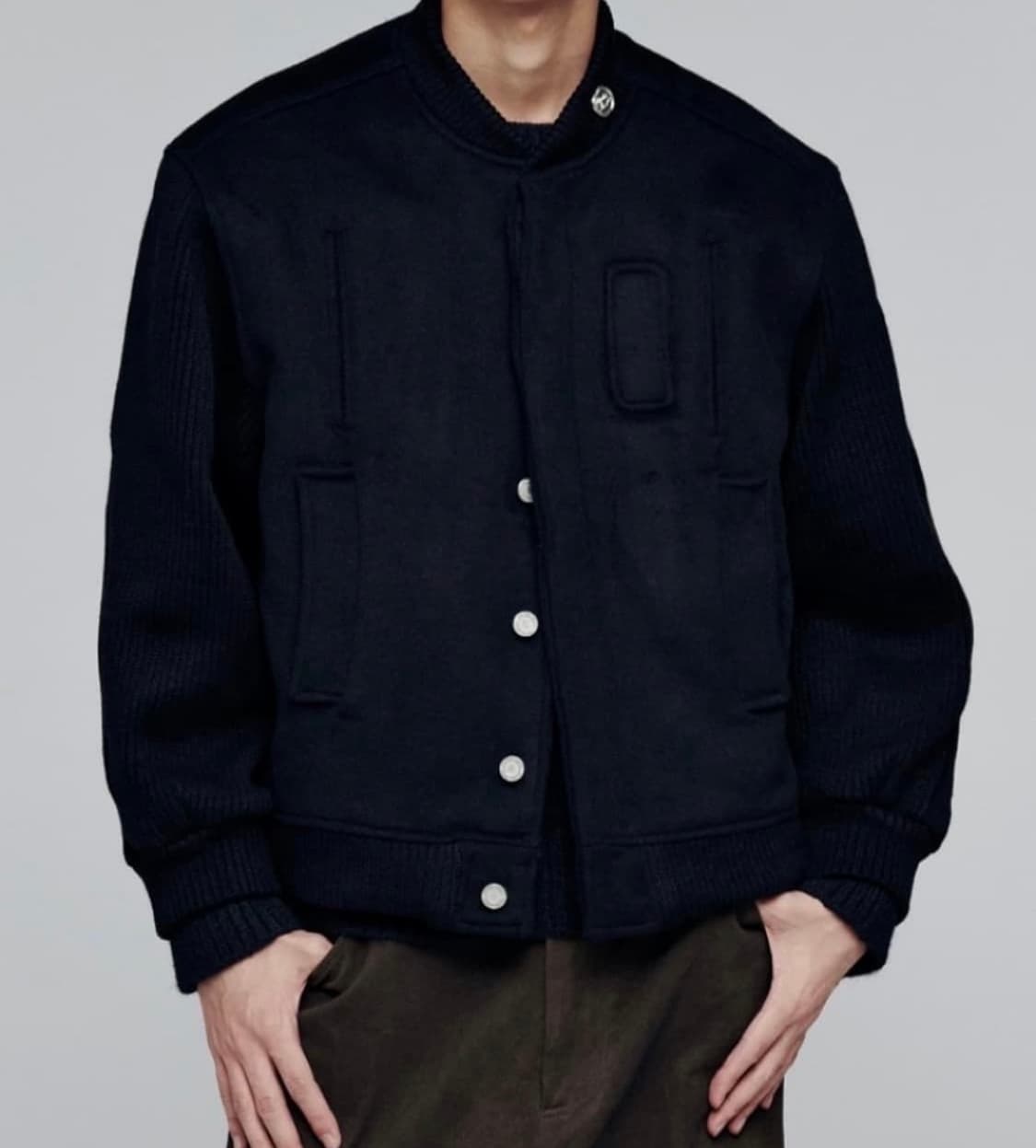 애니타임로릭 x prt 튤립 바시티 자켓 L (브로치 포함) 상품이미지1