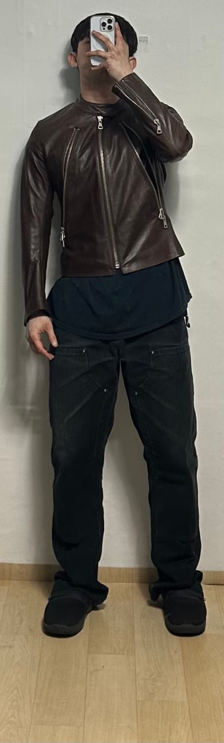 쉽스킨 바이커 자켓 상품이미지5