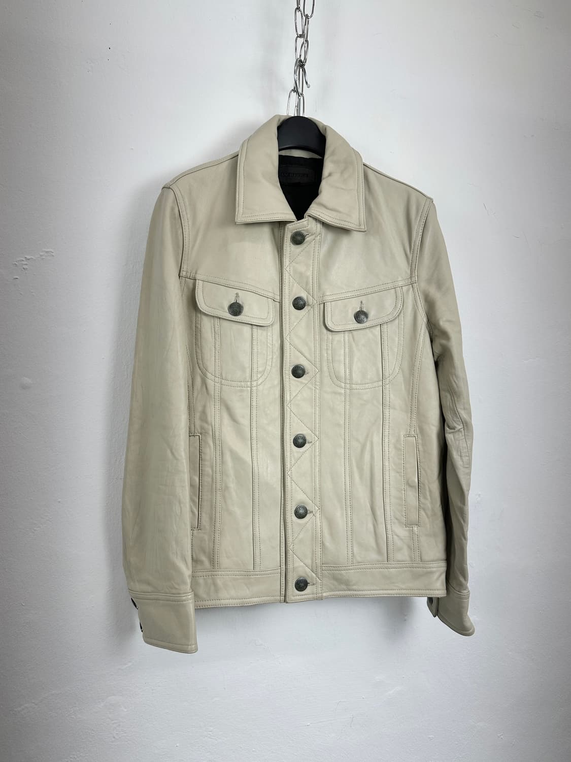 JackRose Lambskin Leather Button Detail 상품이미지1