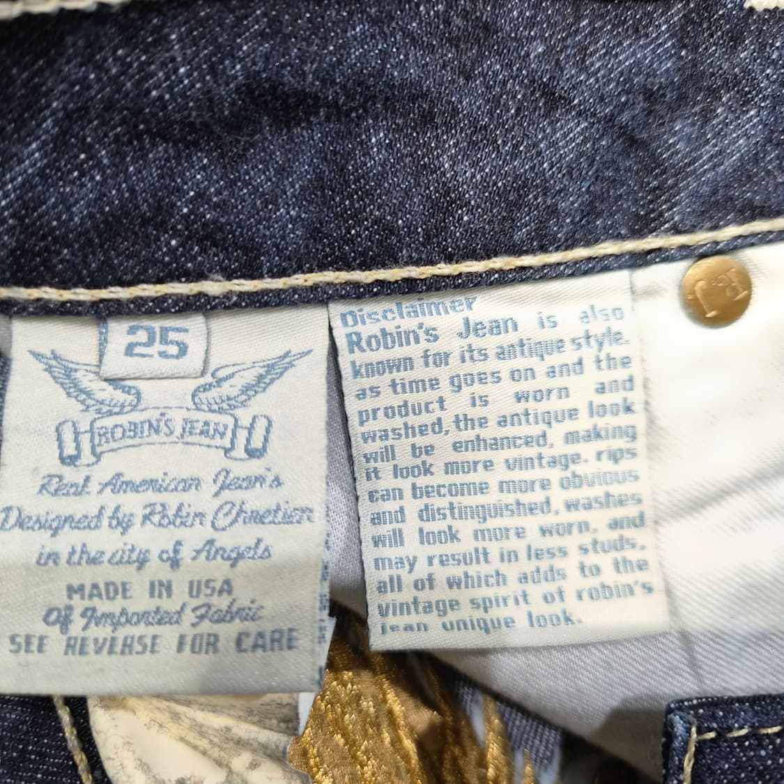 로빈스진 골드윙 슈퍼가봇 슬림부츠컷 상품이미지8