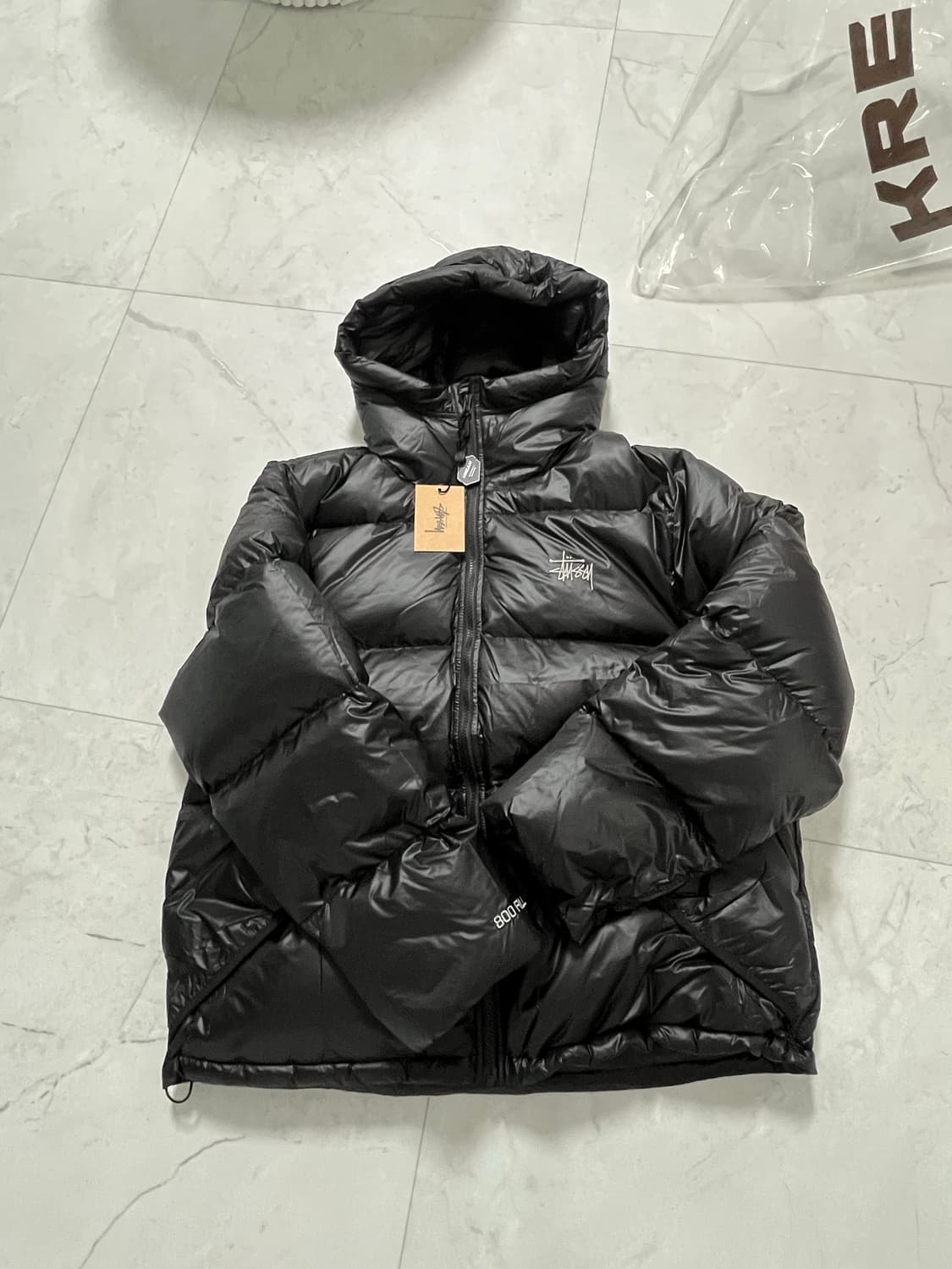 스투시 립스탑 패딩 제트블랙 L 사이즈 판매합니다 상품이미지1