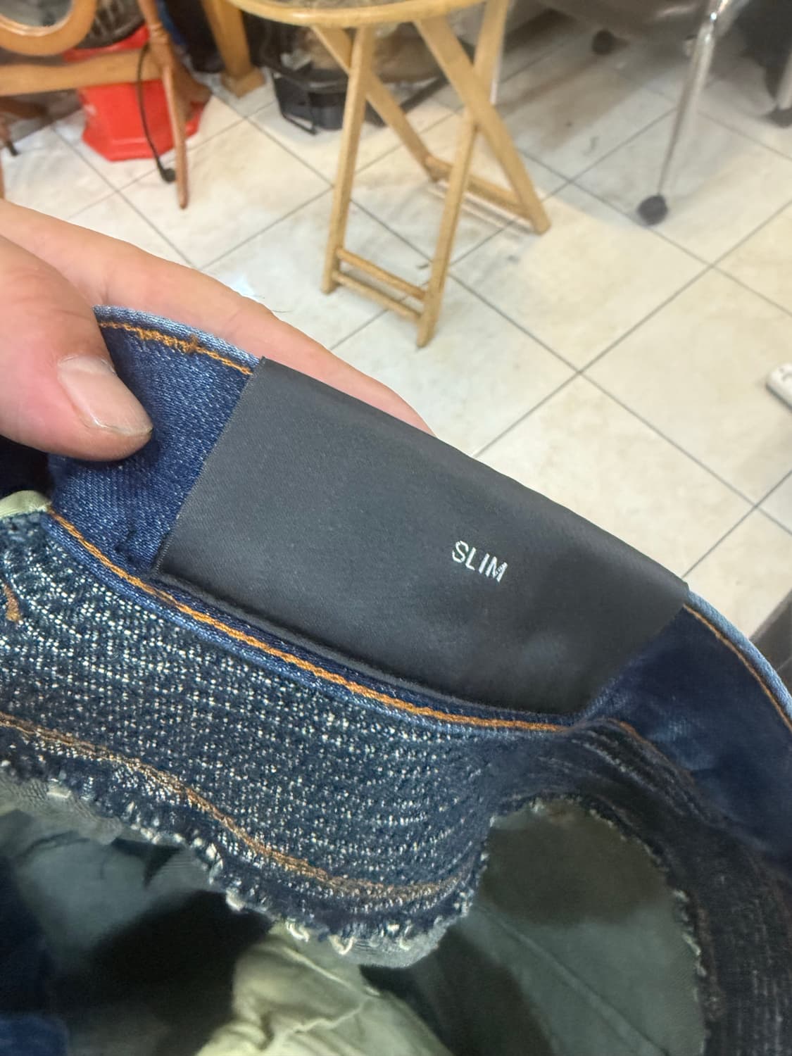 34 정품 발망 슬림 바이커 데님팬츠 팝니다 상품이미지2