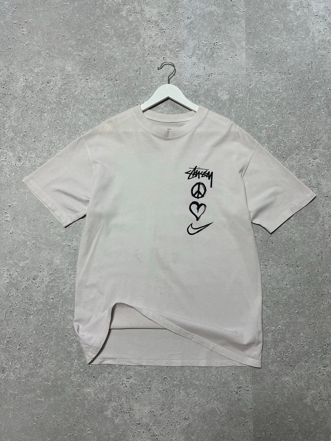 스투시 x 나이키 NRG 화이트 반팔티 상품이미지3