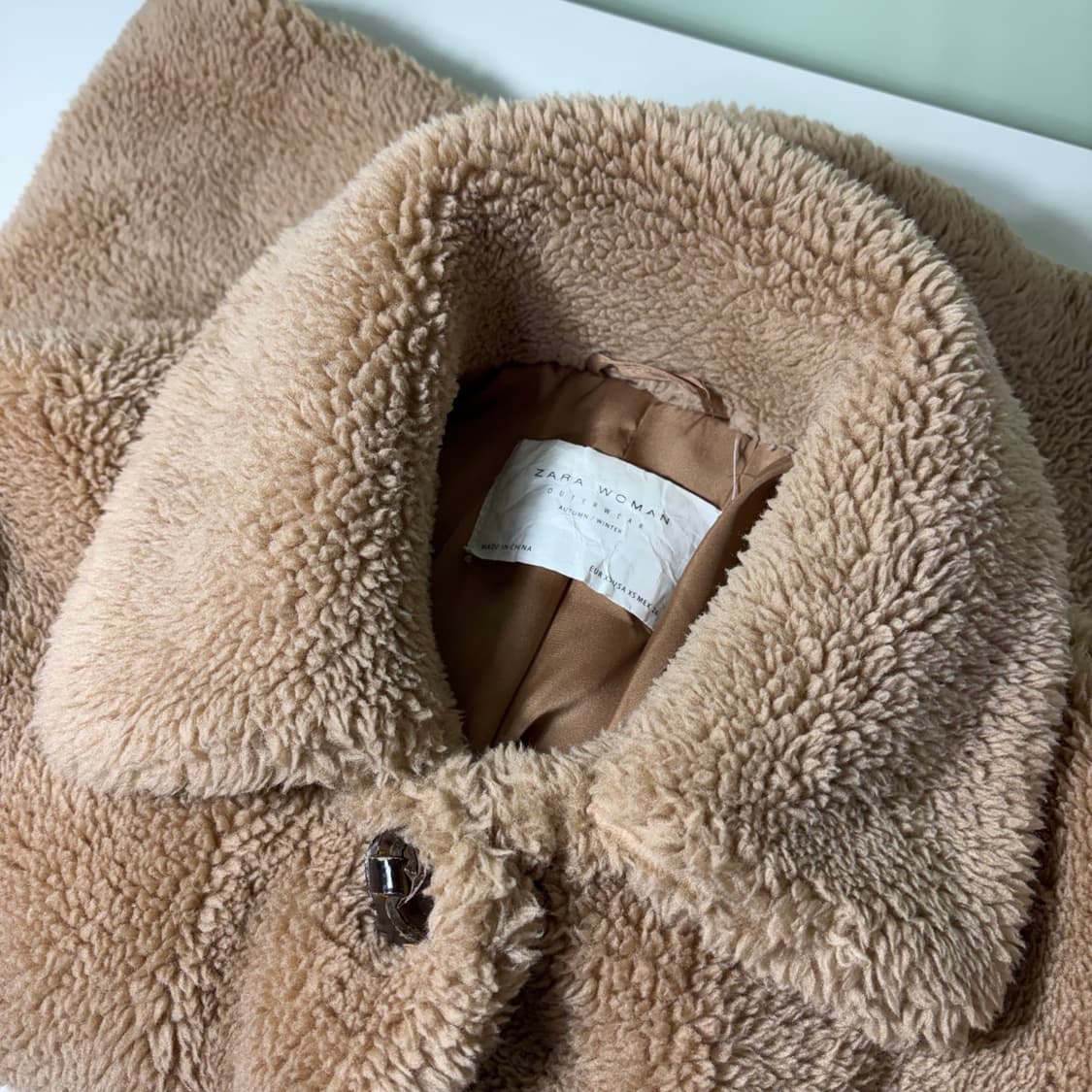 우먼FREE 자라 베이지 카라넥 후리스자켓 상품이미지3