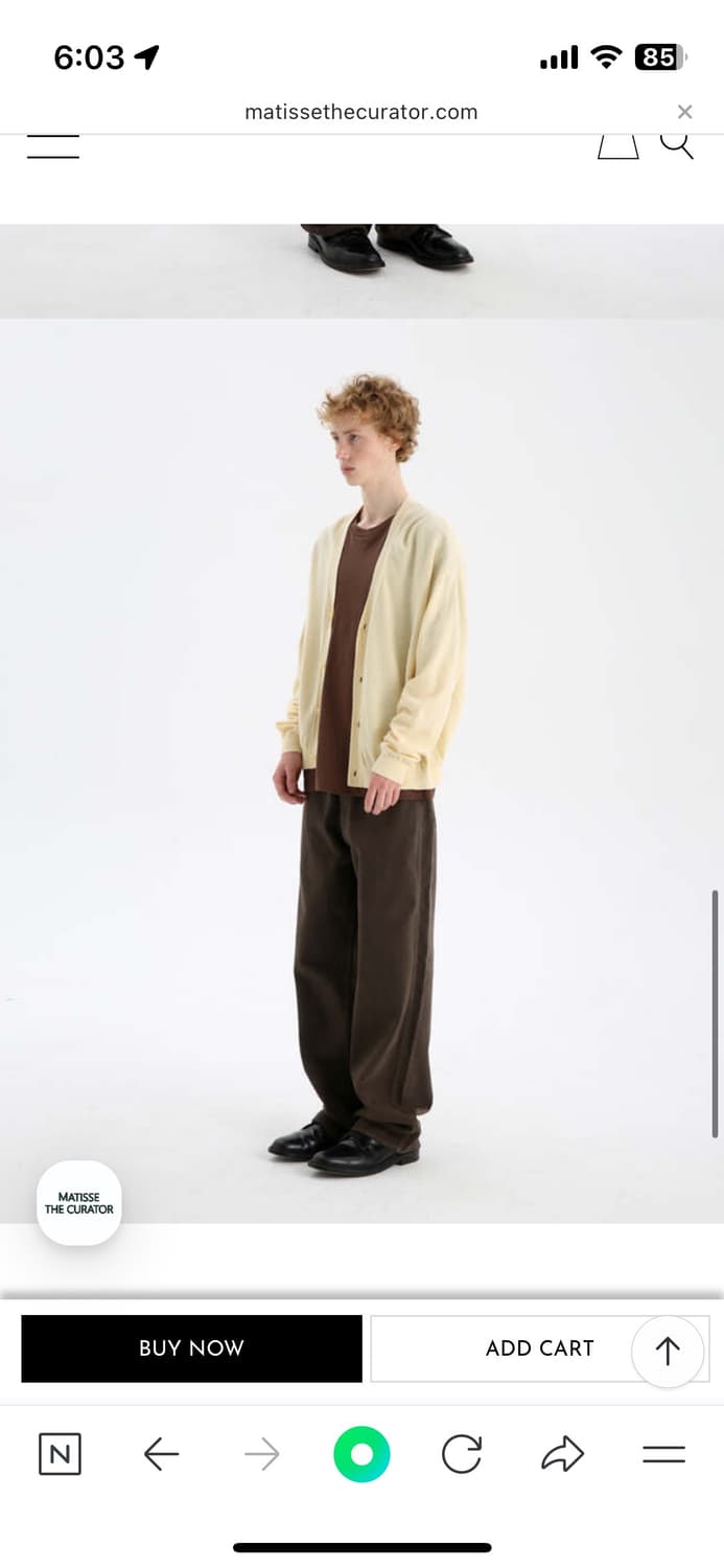 [마티스 더 큐레이터] V넥 가디건 _옐로우 (2 size) 상품이미지4