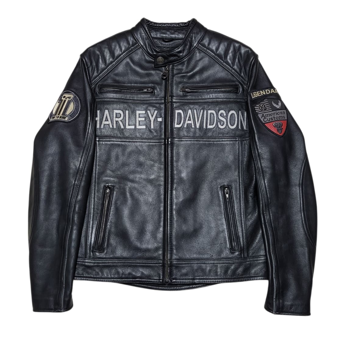 (m) 할리데이비슨 패치 다크호스 가죽 자켓 상품이미지3