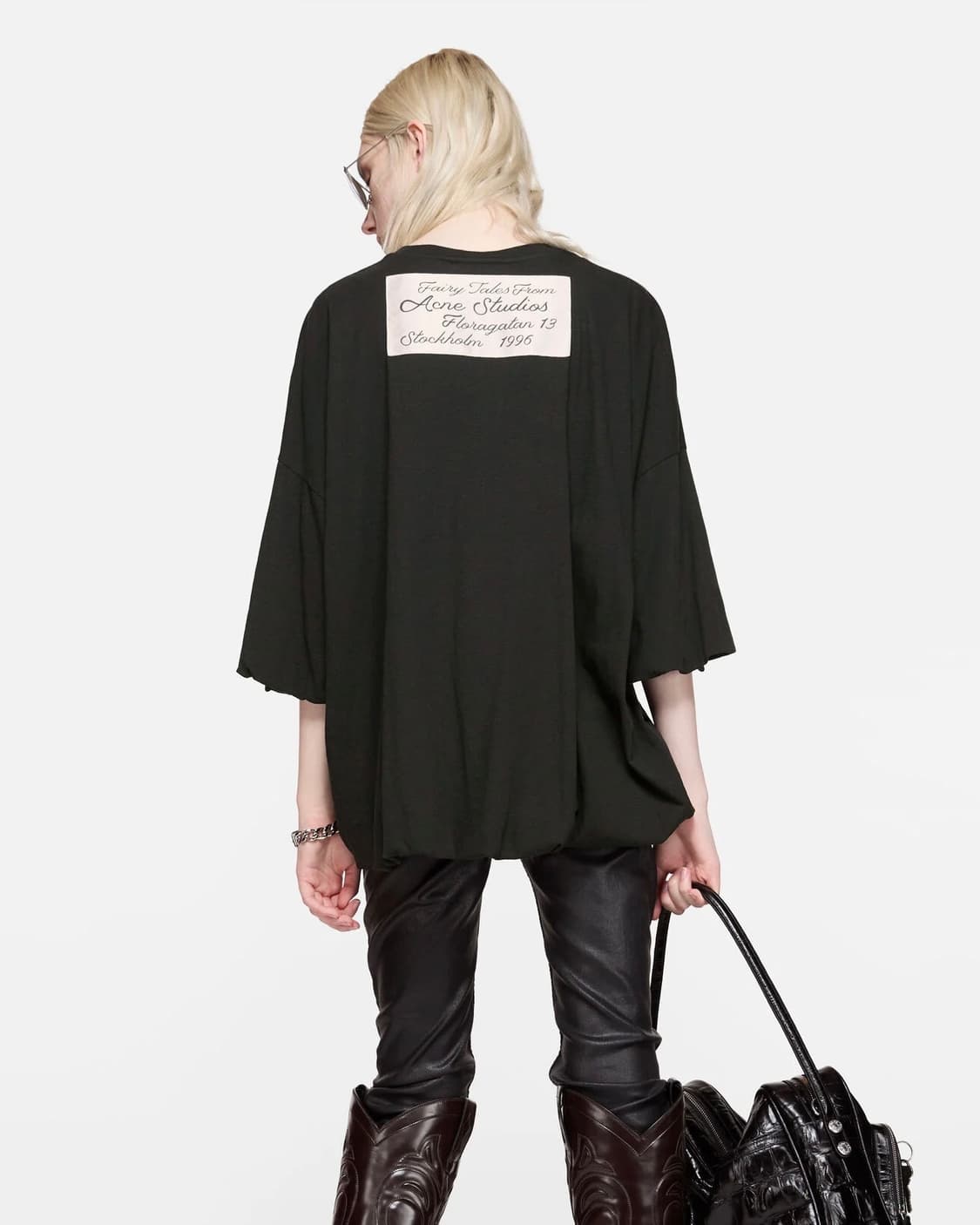 [XS,S]아크네스튜디오 26ss 볼륨 티셔츠/블랙 상품이미지2