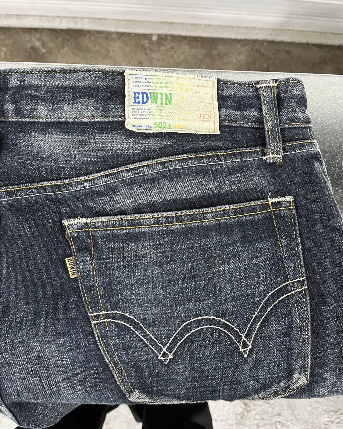Edwin sulfur denim crack washed jean🇯🇵 상품이미지7