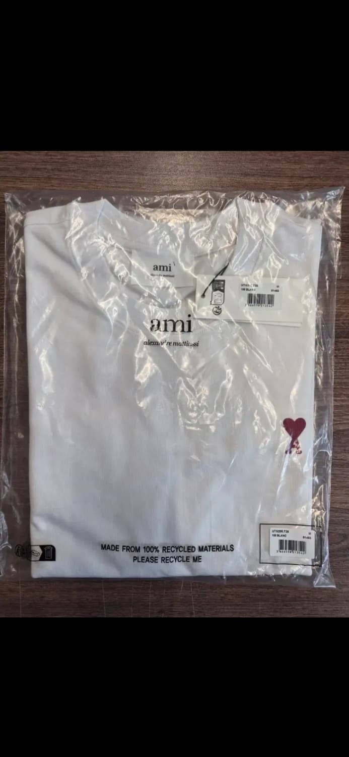 🔥[새상품/QR정품]🔥아미 롱 슬리브 스몰로고 블랙,그레이, 화이트 상품이미지5