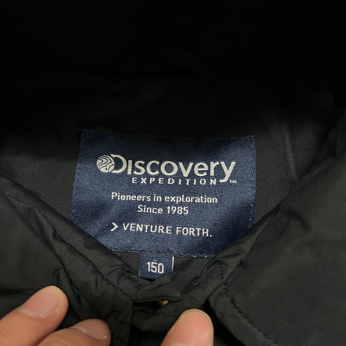 디스커버리 키즈 패치 후드 바람막이 코치자켓 [블랙] 150 상품이미지6