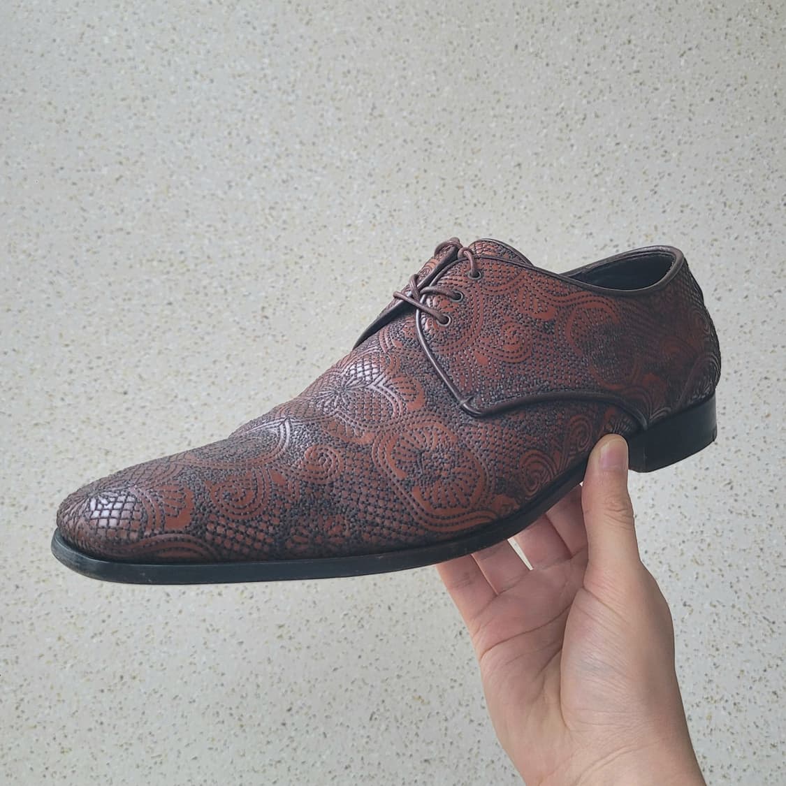 프라다 브라운 더비 8 270 made in italy  상품이미지1