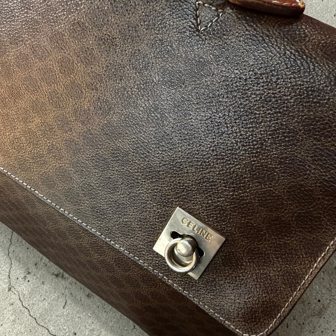 올드 셀린느 마카담 브리프케이스 서류가방 상품이미지5