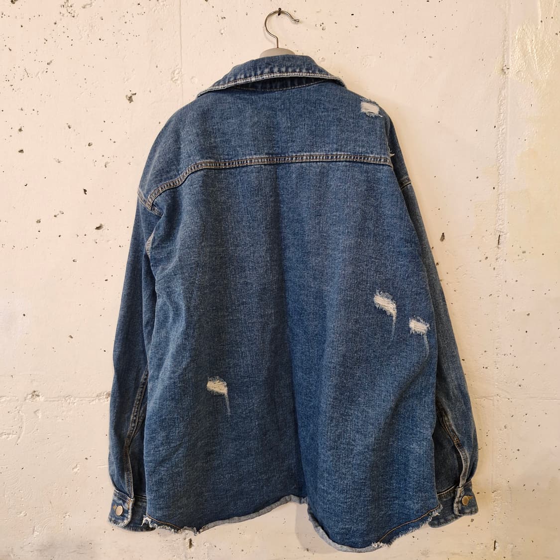 빅사이즈 오버핏 데님 자켓 상품이미지4