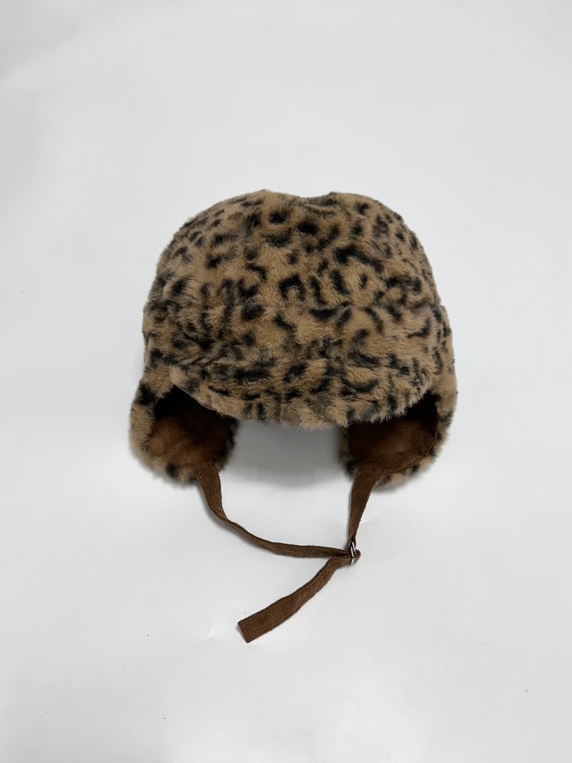 빈티지 리버서블 호피 레오파드 이어플랩 트루퍼 상품이미지4