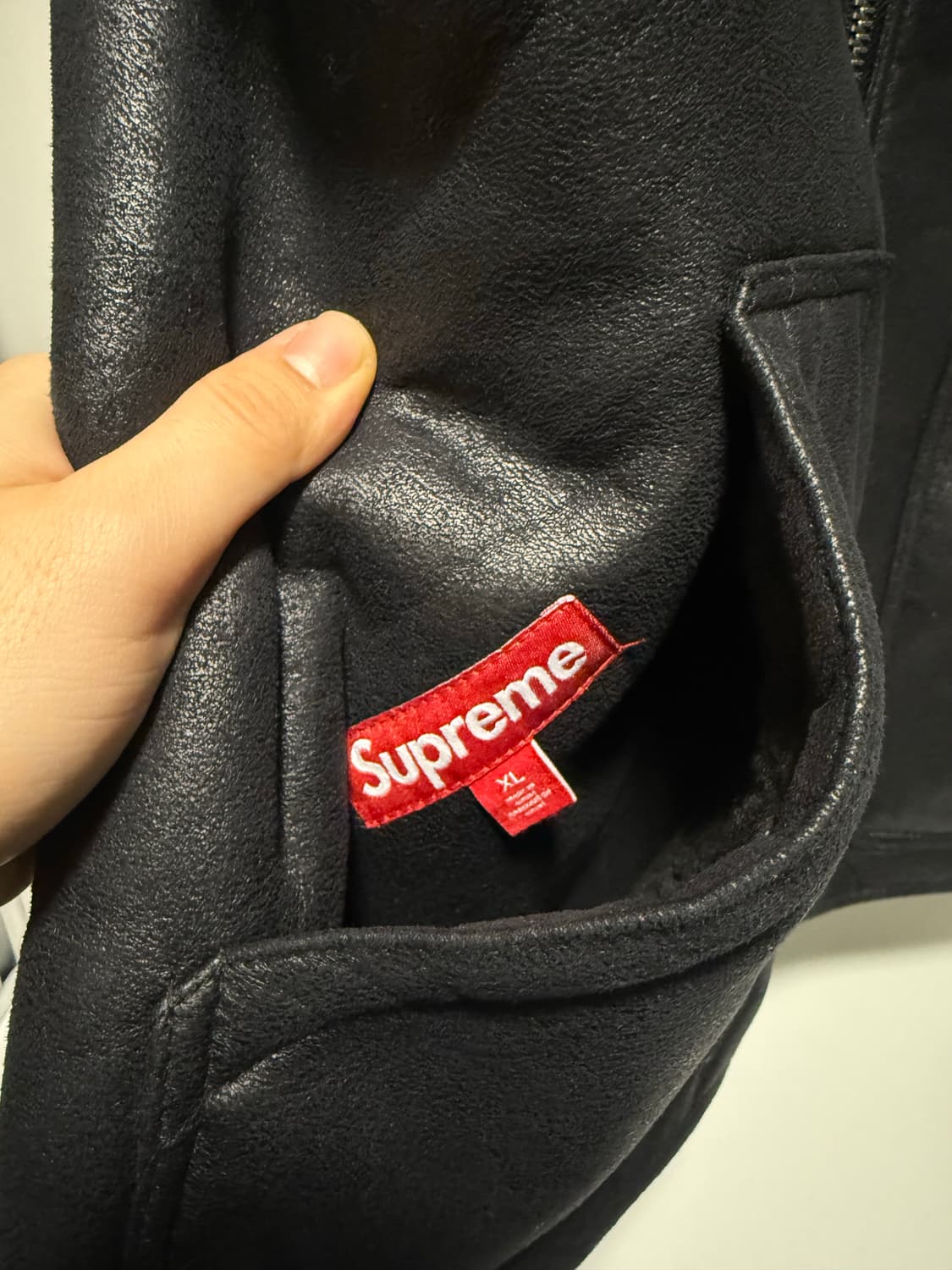 슈프림 리버시블 포우 셔링 베스트 블랙 XL 상품이미지6