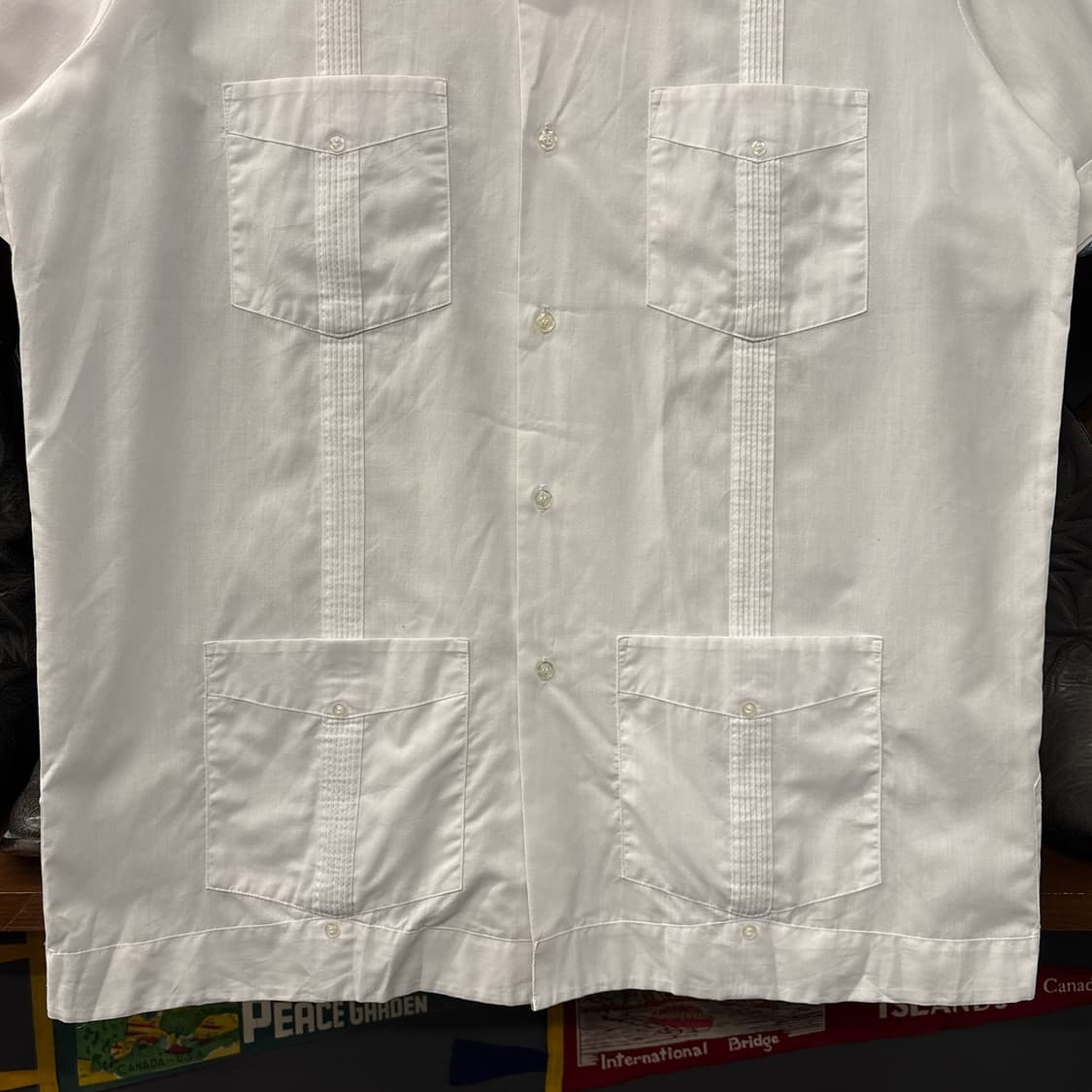 80s OG 구아야베라 미니멀 페이즐리 알포르자 쿠바셔츠 N1299 상품이미지4