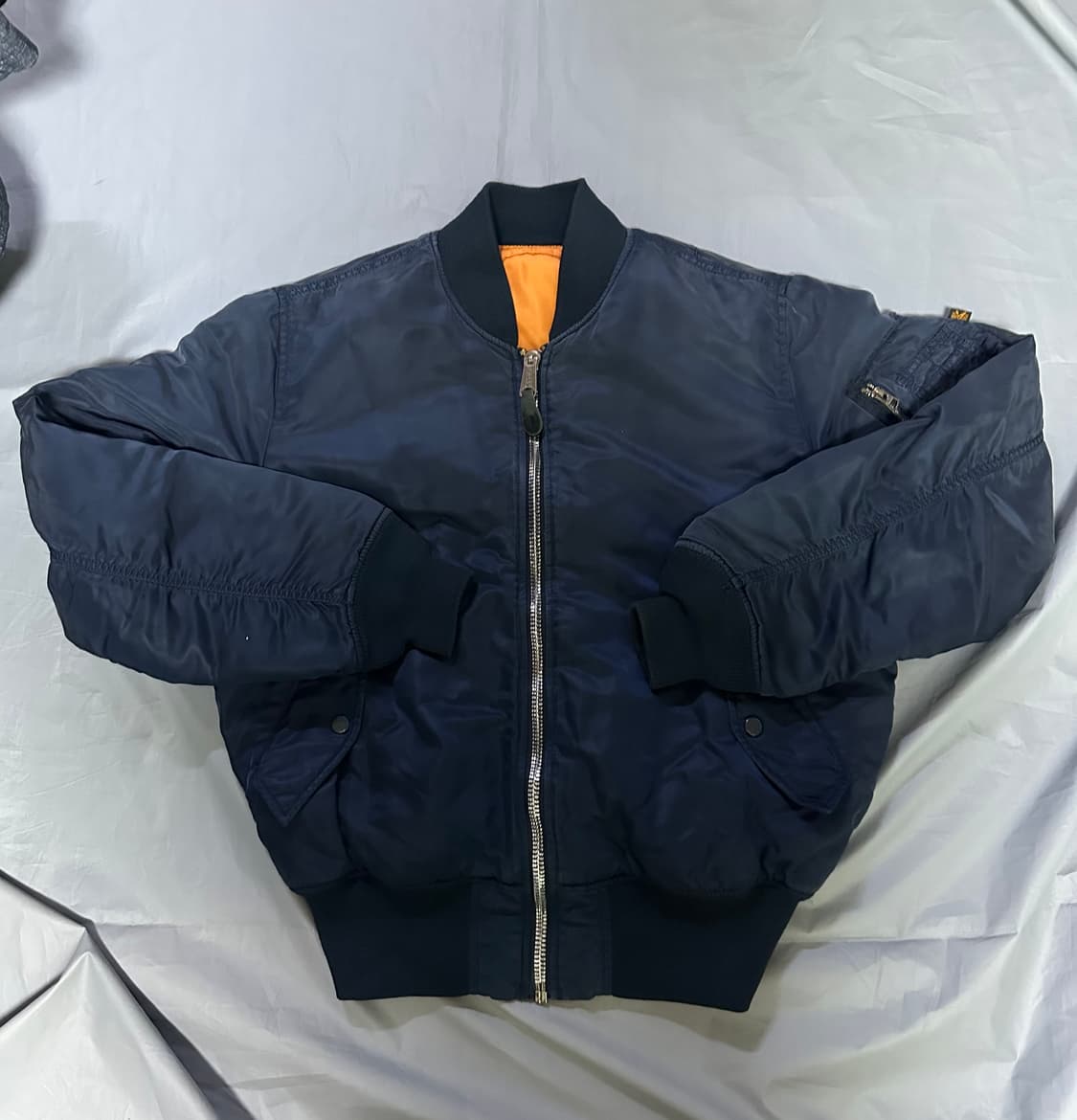 알파인더스트리 ma-1 항공자켓 네이비 상품이미지1